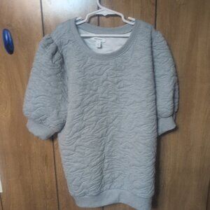 Nine West Gray Long Sleeve Sweatershirt Womens Medium
